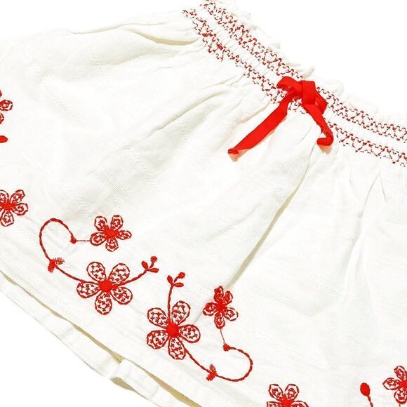 Gap Boho Textured Embroidered Floral Skirt - Picture 2 of 3